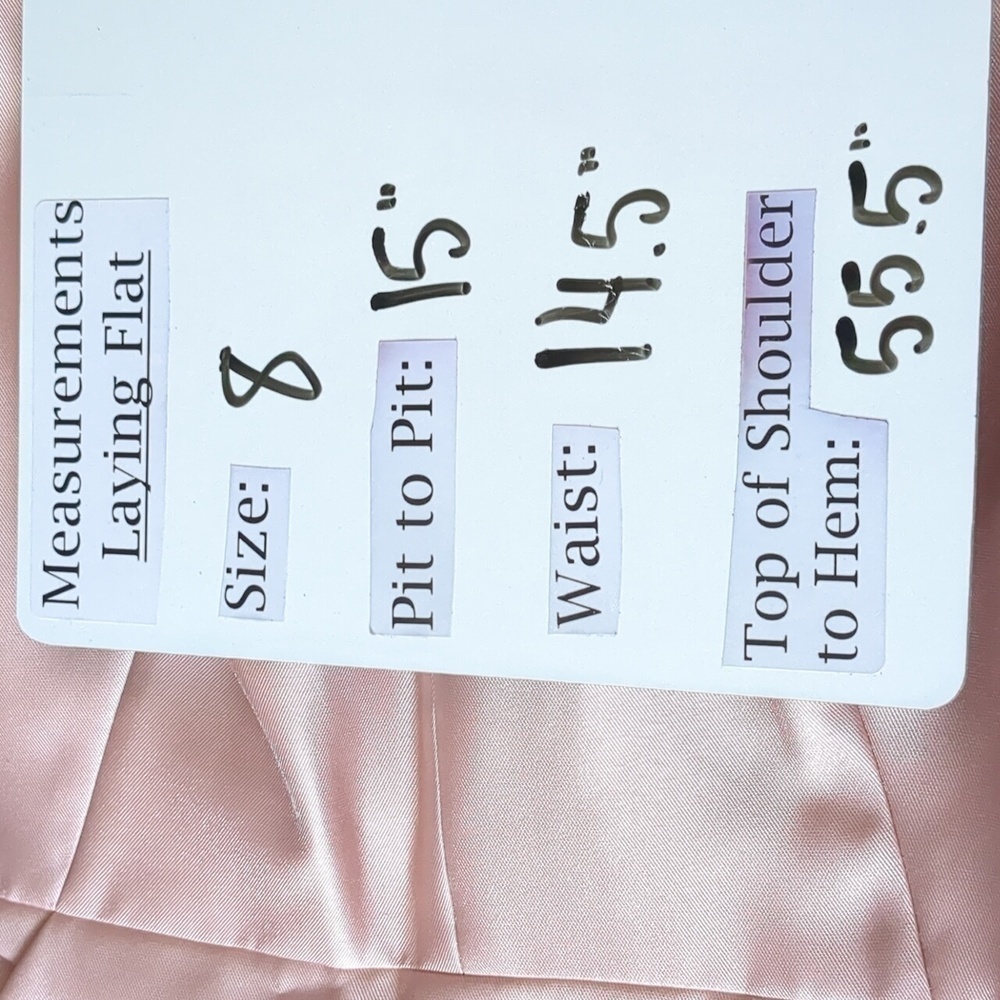 Alfred Sung Sateen Twill Strapless Notch Neck Bridesmaid Dress in Toasted Sugar - Picture 9 of 9